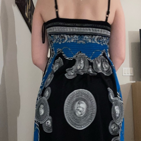 Blue and black boutique maxi dress - Picture 3 of 7